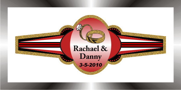 stock personalized wedding cigar band 5